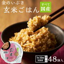 米匠庵 お米 【LINE新規登録で150円OFFクーポン】 ご飯パック 金のいぶき玄米ごはん 宮城県産 48個セット 160g おくさま印 お米 レトルト 食品 無添加 国産 栄養 健康 レンジで簡単 温めるだけ ギフト 引っ越し 挨拶 出産 内祝い お歳暮 結婚 還暦 送料無料 備蓄米