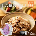 【LINE新規登録で150円OFFクーポン】ご飯パック 十六雑穀ごはん 72個セット 160g おくさま印 お米 レトルト 食品 無添加 国産 レンジで簡単 温...
