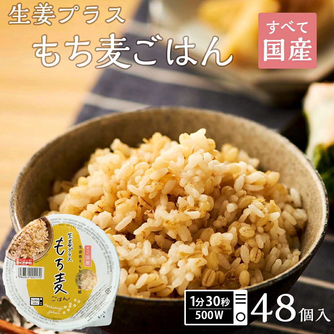 ご飯パック 『ポイント10倍!!』 【 国産雑穀ごはん 】 生姜プラスもち麦ごはん 48個セット 160g おくさま印 お米 レトルト 食品 無添加 国産 レン...
