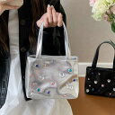 大人可愛いコーデを輝かせるビジュー付き2WAYハンドバッグ チェーンバッグ ショルダーバッグ ミニバッグ きれいめ カジュアル トレンド 韓国 華やか