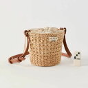ころんとしたフォルムがかわいいショルダーバッグ 鞄 斜めがけ ストラップ ファッション雑貨 かごバッグ 夏 かご素材 ナチュラル 大人かわいい 可愛い 巾着 お出かけ ミニバッグ スマホ 小物 カジュアル フェミニン デイリー おしゃれ