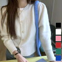 大人可愛いハート型ボタンがアクセントショート丈ルーズニットカーディガン ゴールドボタン ミニ丈 クロップド丈 トップス 夏 カジュアルコーデ ナチュラルコーデ オフィスコーデ ラウンドネック 長袖 羽織 上着 レイヤードスタイル 上品 フェミニン