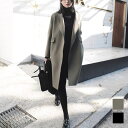 羽織るだけできちんと感間違いなしのロング丈チェスターコート レトロ 高見え コート 羽織 上着 高級感 ロングコート 上着 ジャケット シンプル キレイめコーデ きちんとコーデ 大人女性 夏 ポケット アウター