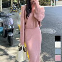【セット】こなれ感と大人っぽさがおしゃれなトップス&ワンピース アンサンブル クロップド丈トップス ドレス カットソー リブニットワンピース ショート丈トップス ミニ丈ワンピース Iラインワンピース キレイめコーデ カジュアルコーデ タートルネック 夏