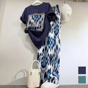 【セットアップ】大人こなれ感を演出Tシャツ&ワイドパンツ トップス カットソー 半袖 クルーネック ボトム パンツ ラフ リラックス フルレングス ルーズ おしゃれ リゾート 旅行 大人こなれ感 抜け感 ルームウェア おうちタイム パジャマ