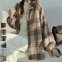 大人こなれ感とトレンドを兼ね備えたチェック柄シャツ トップス アウター 羽織 ブラウス ロング丈 夏 レイヤードスタイル 大人カジュアル ドロップショルダー デイリーユース ラフ キレイめ チェック トレンド 今季注目 肩掛け ボタン ラウンド裾