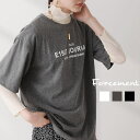 英字ロゴがかわいいBIGTシャツ オーバーサイズ 半袖 かわいい カジュアル夏 夏服 韓国ファッション