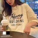 ロゴプリントがかわいいトレンドTシャツ 半袖 カジュアル 今年っぽい 夏 夏服 韓国ファッション