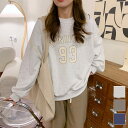 ビッグシルエットトレーナー トレーナー スウェット オーバーサイズ ゆったり カジュアル カレッジトレーナー 韓国ファッション 海外コーデ ラウンドネック 長袖...
