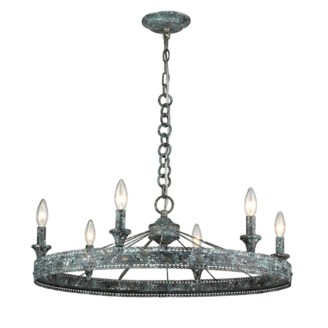 【限定数量】マルシェ 6灯 シャンデリアライト アンティーク調 対応 8畳12畳送料無料 天井照明 リビング ダイニング 店舗 1年間保証