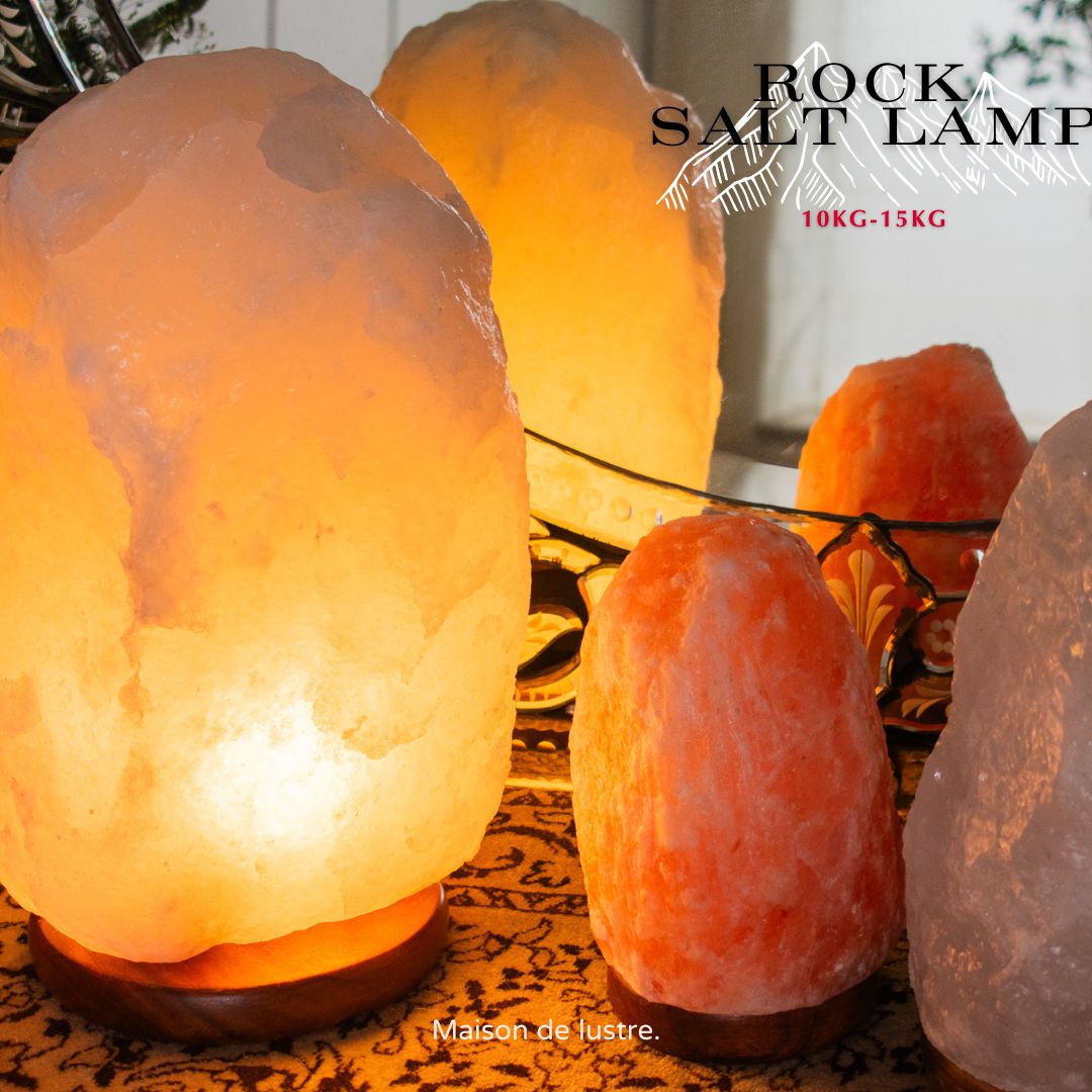 岩塩ランプ　ナチュラル岩塩ランプ10-15kg（ソルトランプ） 照明 電気スタンド 置物 卓上 間接照明 照..