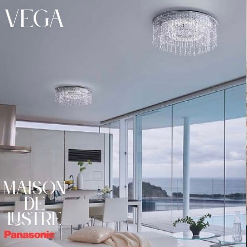 シャンデリア VEGA ベガ【送料無料】 LED内蔵 調光対 10畳用 12畳用 照明 天井照明 リビング ダイニング ベッドルーム 店舗 1年間保証 Pana...