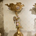0002397-603 天使コンポート LEFT ANTIQ GOLD-COLOURED FLOWER 神戸本店にて展示販売中