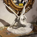 大理石像 クピドとプシュケ RA6 神戸本店にて展示販売中 / 輸入家具 オブジェ アモールとプシュケ 置物