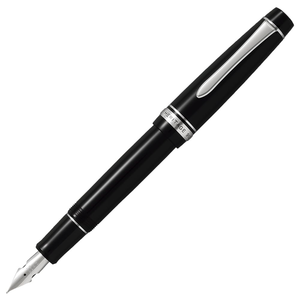 PILOT - パイロット 万年筆 カスタム ヘリテイジ912 FKVH-2MR-B-FA ブラック