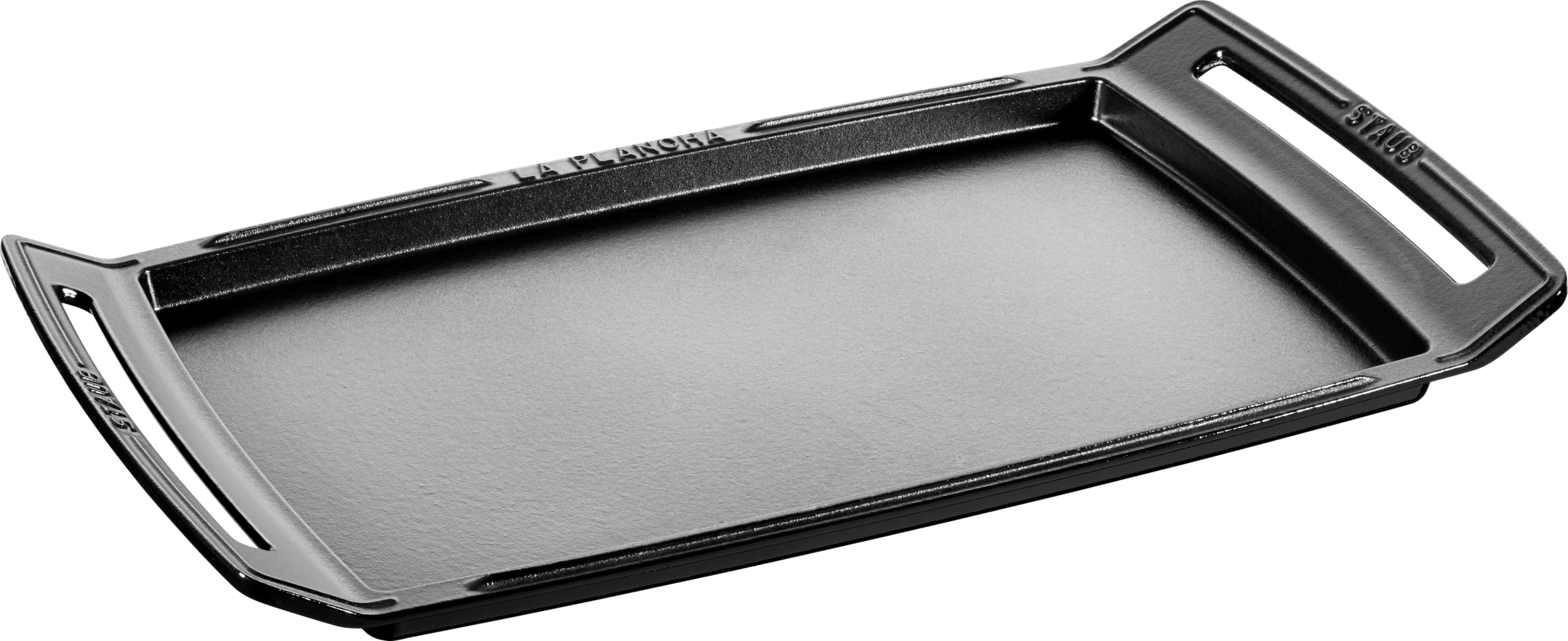 staub ストウブ 「 プランチャ 38×25cm ブラック」 グリル 鉄板 ホーロー オーブン対応  40509-340 Plancha Teppanyaki