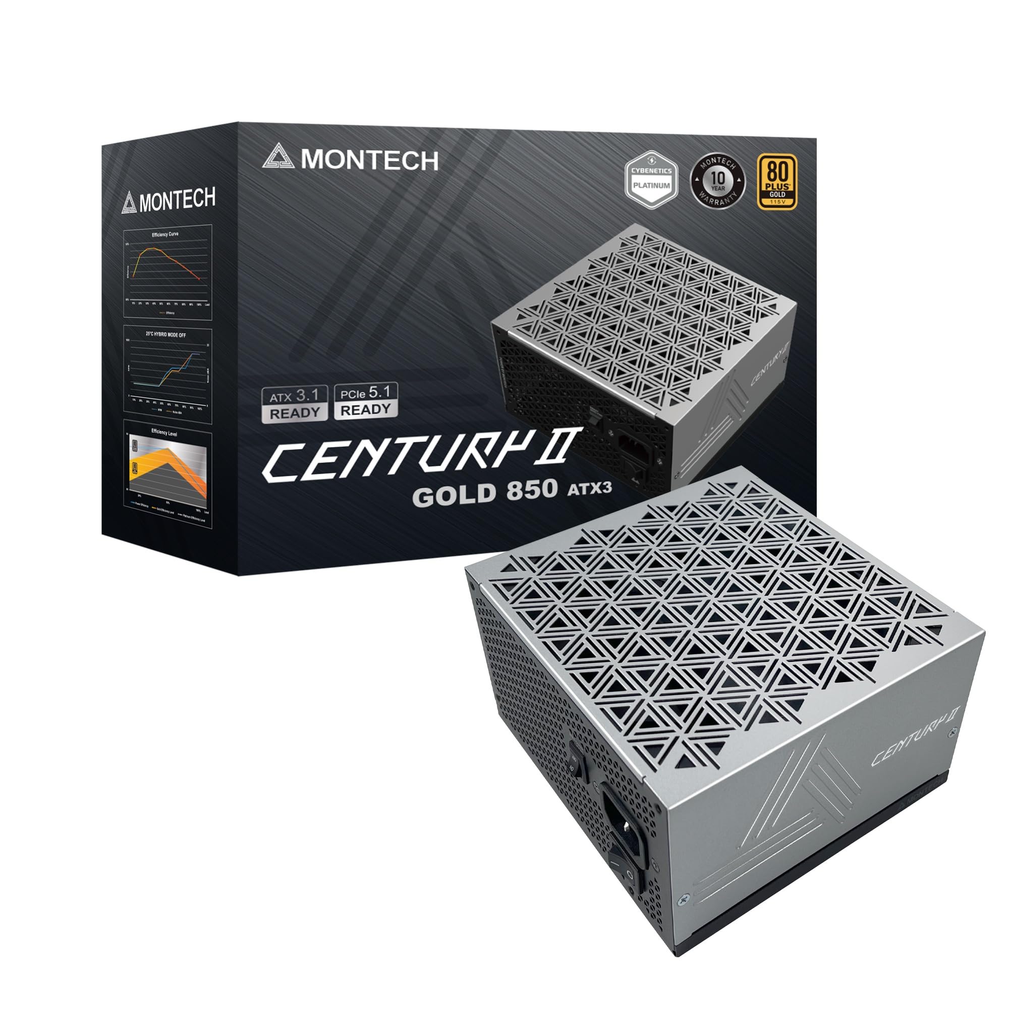 Rakuten - MONTECH CENTURY II 850W PC電源 ATX 80 PLUS GOLD フルモジュラー 【国内正規品】