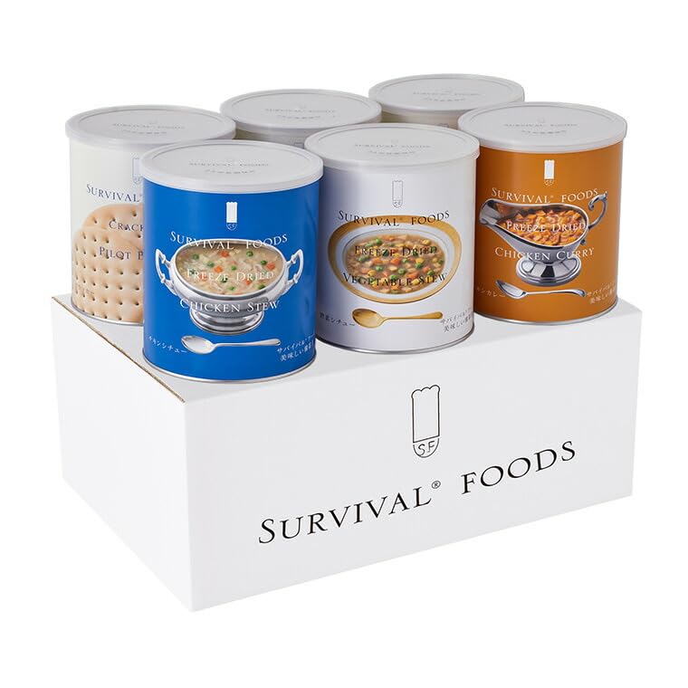 Rakuten - サバイバルフーズ (Survival Foods) ファミリーセット カレー＆シチュー 小缶 6缶セット 非常食 保存食 備蓄 FST2