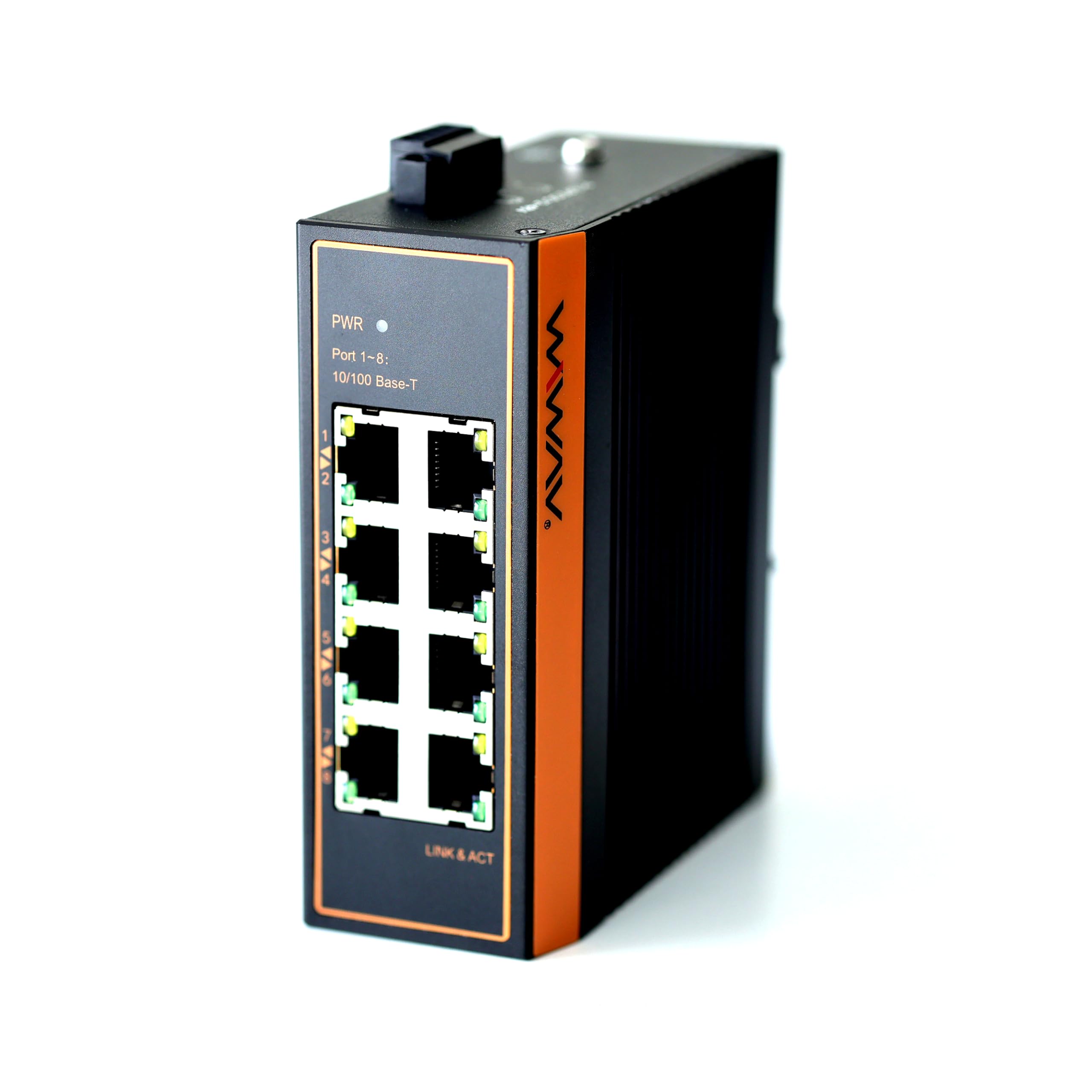 Rakuten - WIWAV WDH-9GT1GF-POE 10/100/1000Mbps 10ポートギガビットPOE産業用イーサネットスイッチ/広範囲動作温度対応(-30~+75°C) 超小型 DIN 金属筐体 IP30 UL認証