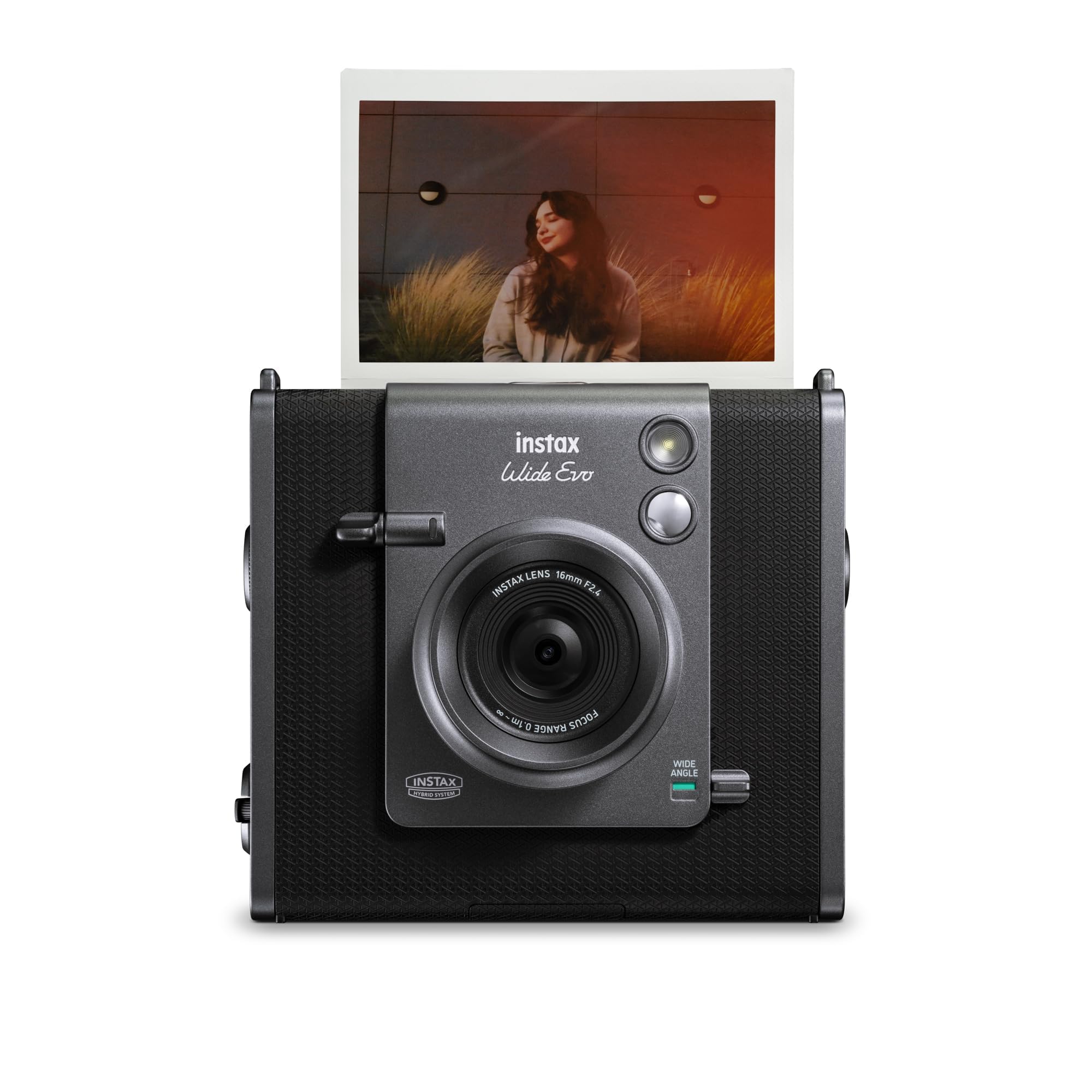 Rakuten - 富士フイルム(FUJIFILM) クリスマスプレゼント お年玉ギフト チェキ Evo ハイブリッドインスタントカメラ(インスタントカメラ/スマホプリンター/デジタルカメラ) instax wide Evo ブラック INS WIDE EVO BLACK