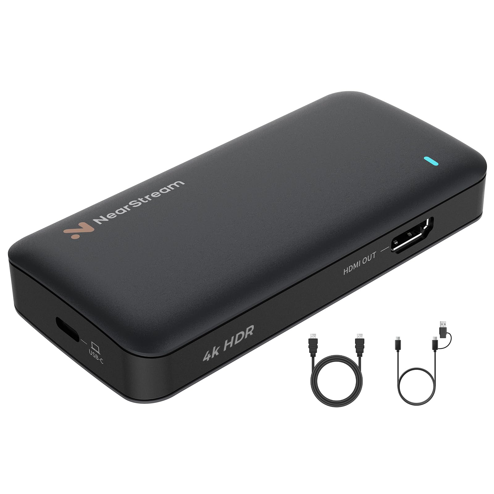 NearStream CCD30 キャプチャーボード 4K60fps録画 4K60fpsパススルー HDMI2.0 HDR10 USB3.1 ビデオキャプチャー 低遅延 ライブ配信/ゲーム実況用 3.5mmヘッドホンジャック パソコン(Windows/ma