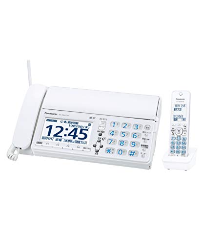 Rakuten - パナソニック デジタルコードレスFAX 子機1台付き 迷惑ブロックサービス対応 ホワイト KX-PD625DL-W