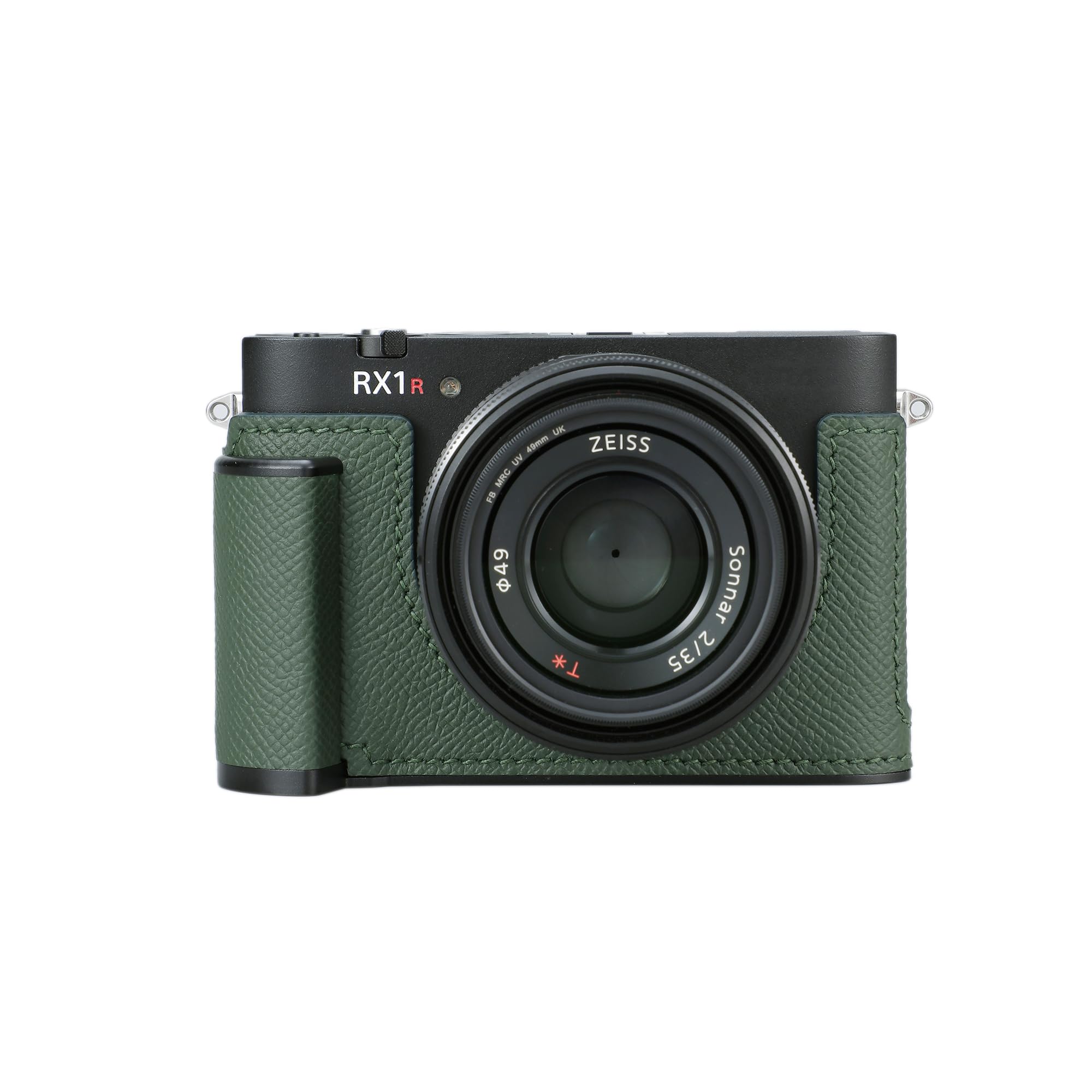 Rakuten - SIUTATDSH カメラハーフケース Sony Cyber-shot rx1riii rx1r3用、ビンテージメタル本革インスタントカメラ保護ケース Sony rx1m3用 スタイリッシュ ポータブル 耐衝撃 (グリーン)