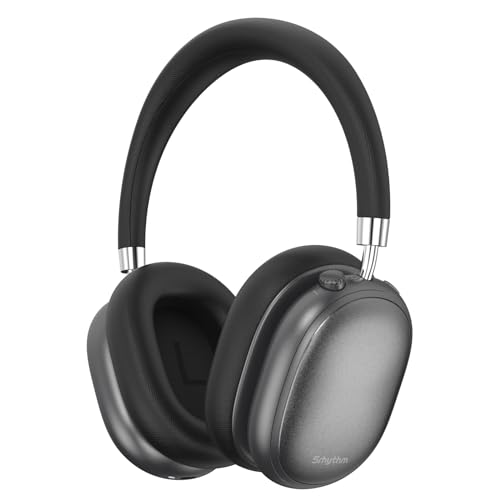 Srhythm NC95 ワイヤレスヘッドホンBluetooth 5.3 アクティブノイズキャンセリング/外音取り込み機能/ハイレゾ対応 最大65時間連続再生 オーバーイヤーヘッドホン ブラック