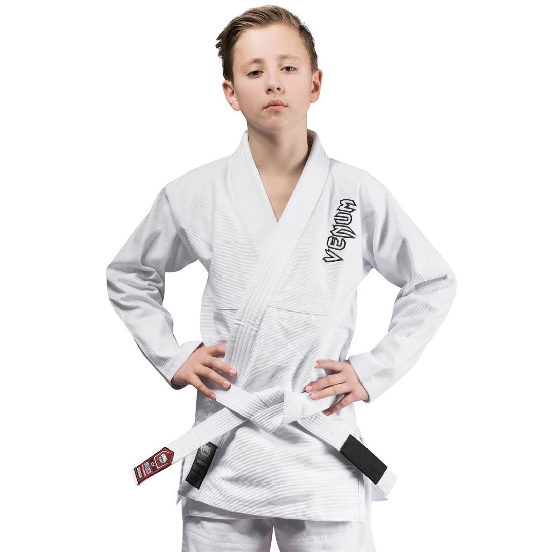 VENUM Brazilian Jiu-Jitsu Gi Kids Contender Set with White Belt (White) (C2)