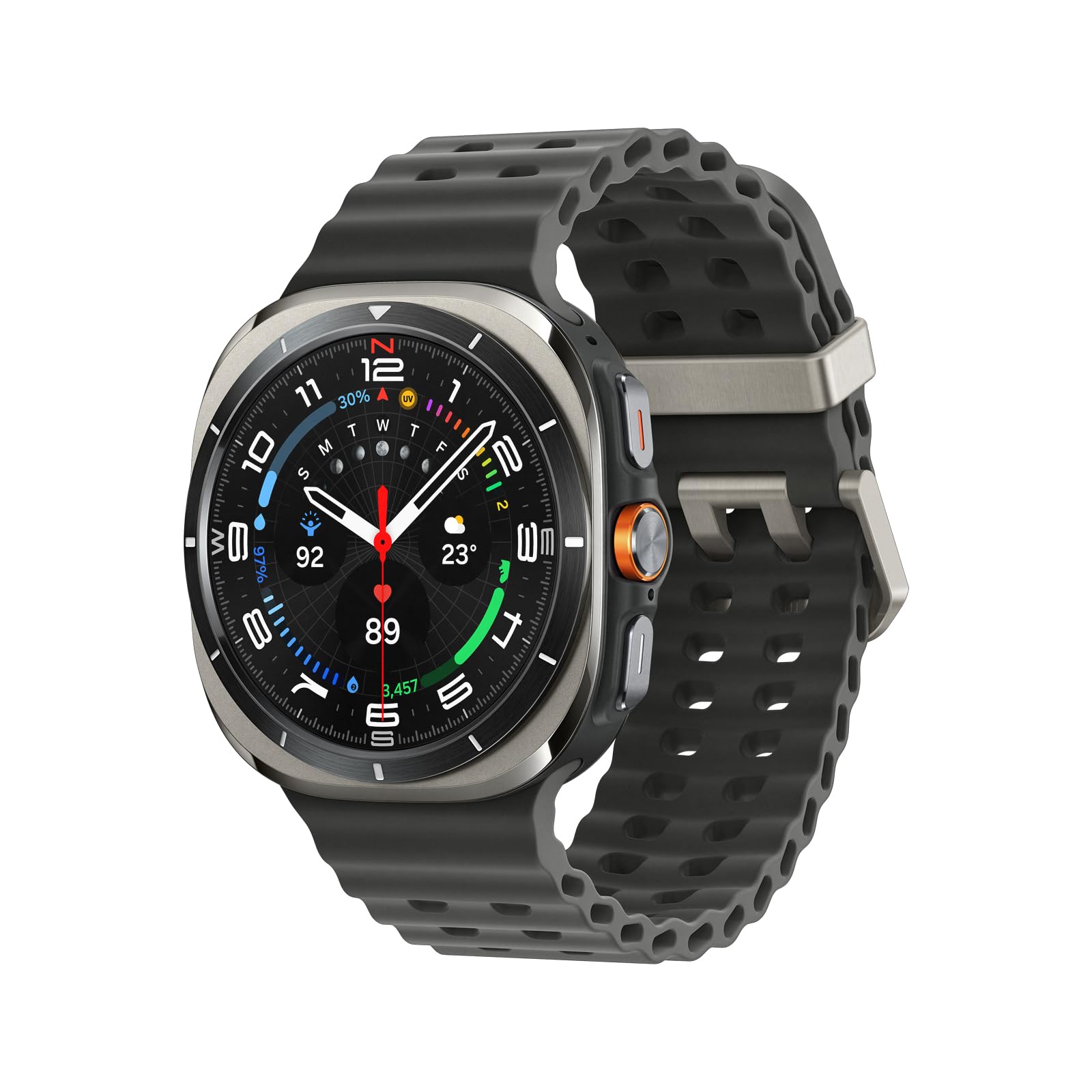 Samsung Galaxy Watch Ultra 2025|チタニウム シルバー|スマートウォッチ 本体 端末|Samsung純正 国内正規品|2025年発売|Felica対応|5ATM+IP68|Bluetooth v5.3|Dual GPS搭載|通