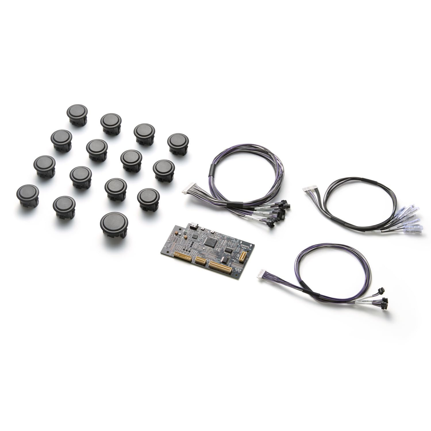 ZENAIM ARCADE CONTROLLER BUTTON MODULE KIT ボタンハーネス基板セット ストローク量0.75mm 無接点磁気スイッチ ボタンごとにON/OFFストロークが設定可能 ユーザーキャリブレーション機能 MOTION HAC