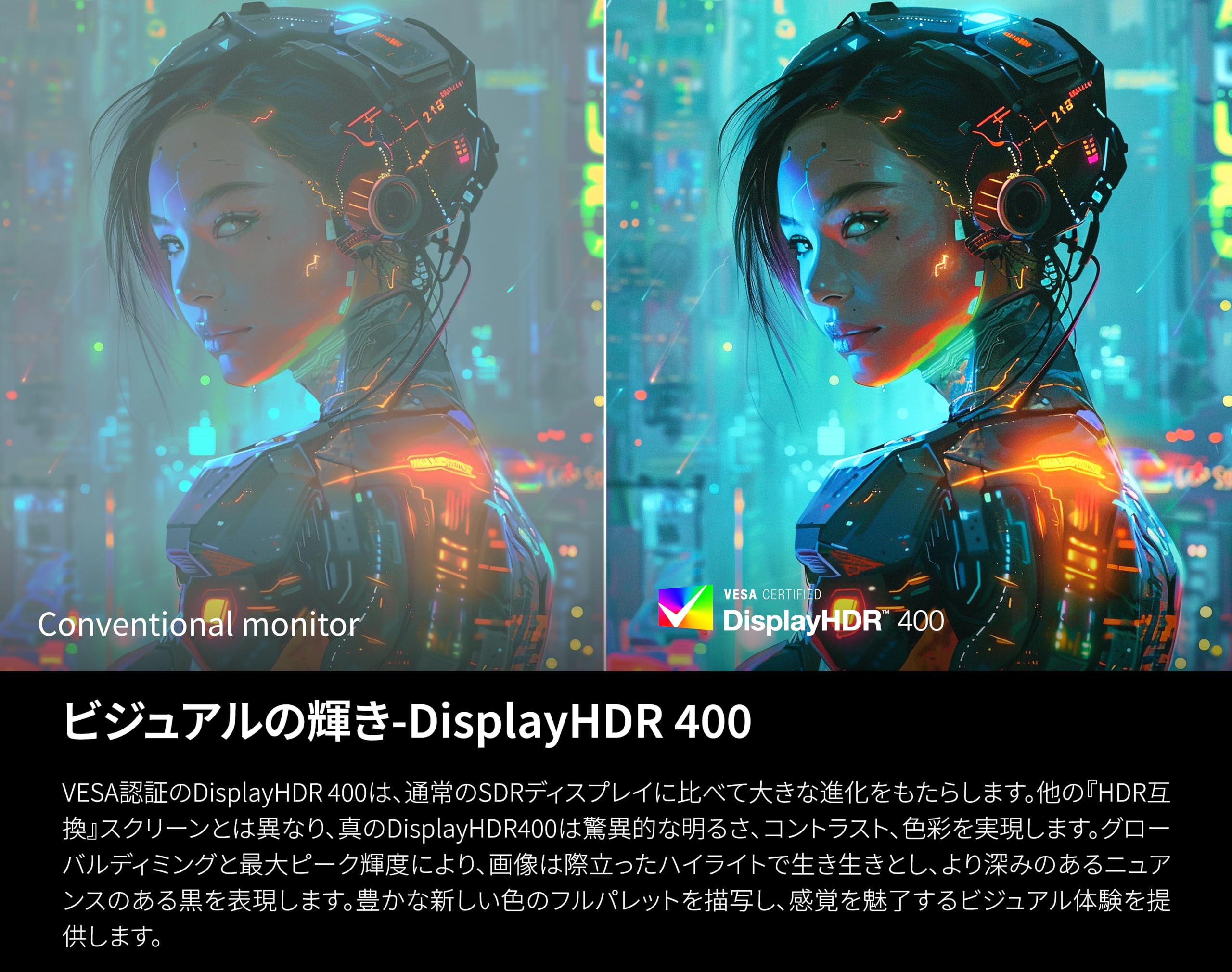 AOC デュアルモードゲーミングモニター 27インチ, UHD@160hz/FHD@320hz(デュアルリフレッシュレート), 応答速度0.3ms, FastIPS, 輝度450cd/m・、HDMI2.1x2/ DP1.4x1, DisplayHDR400