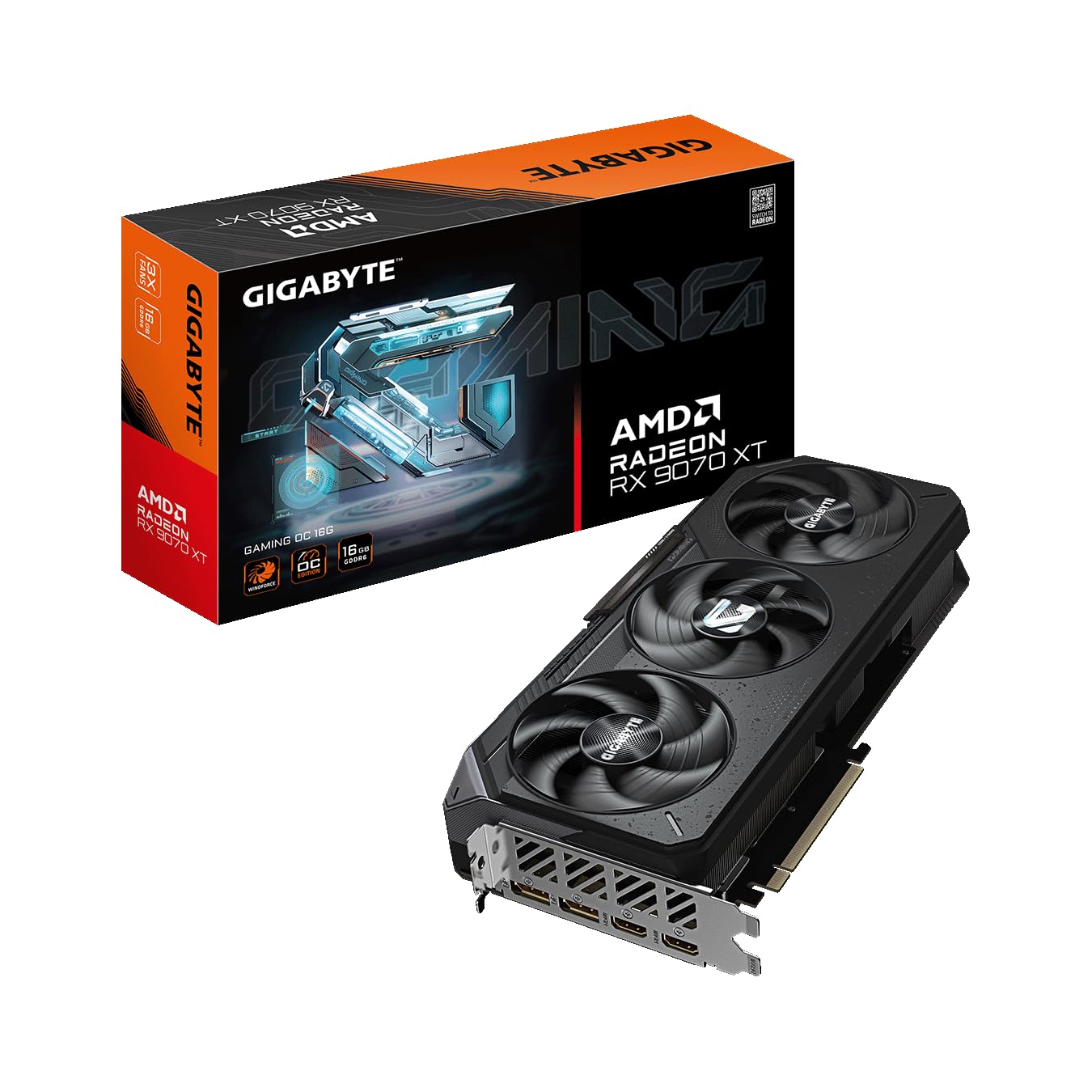 GIGABYTE Radeon RX9070XT 搭載 グラフィックボード GDDR6 16GB ギガバイト GV-R9070XTGAMING OC-16GD