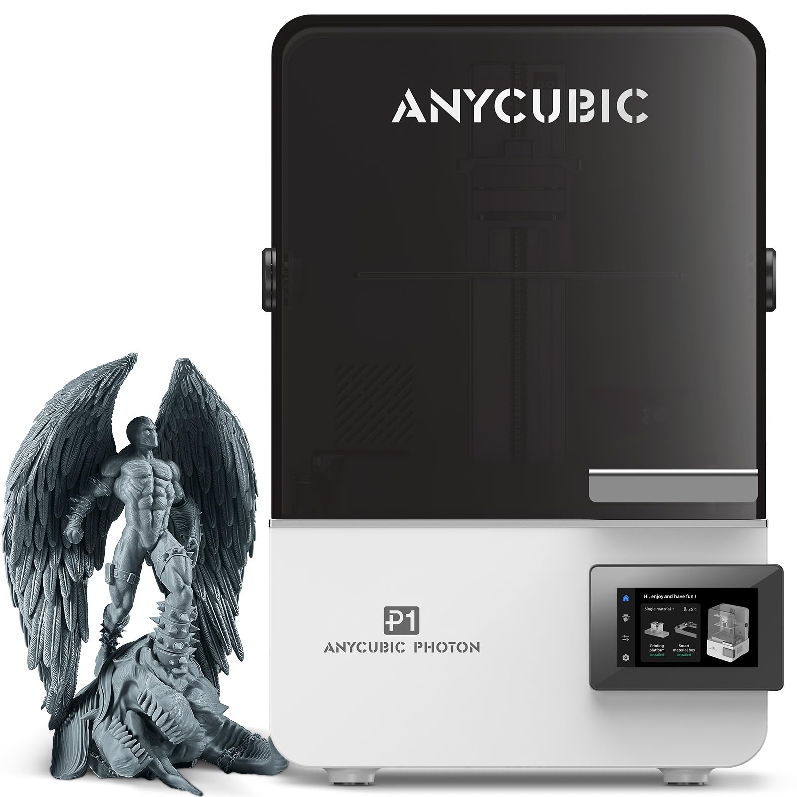 Photon S 3Dプリンター ホワイト Anycubic PHOTON-S 光造形式 3Dプリンター（本体色ホワイト：オレンジ