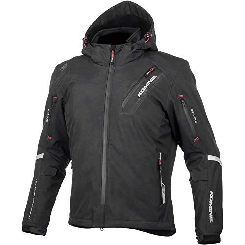 Rakuten - [KOMINE] バイク用 プロテクトソフトシェルウィンターパーカ-イフ JK-579 1066 秋冬春向け 防寒 CE規格レベル2 CE規格 ストレッチ素材 防風 プロテクター 07-579 メンズ Neo Black Camo XL