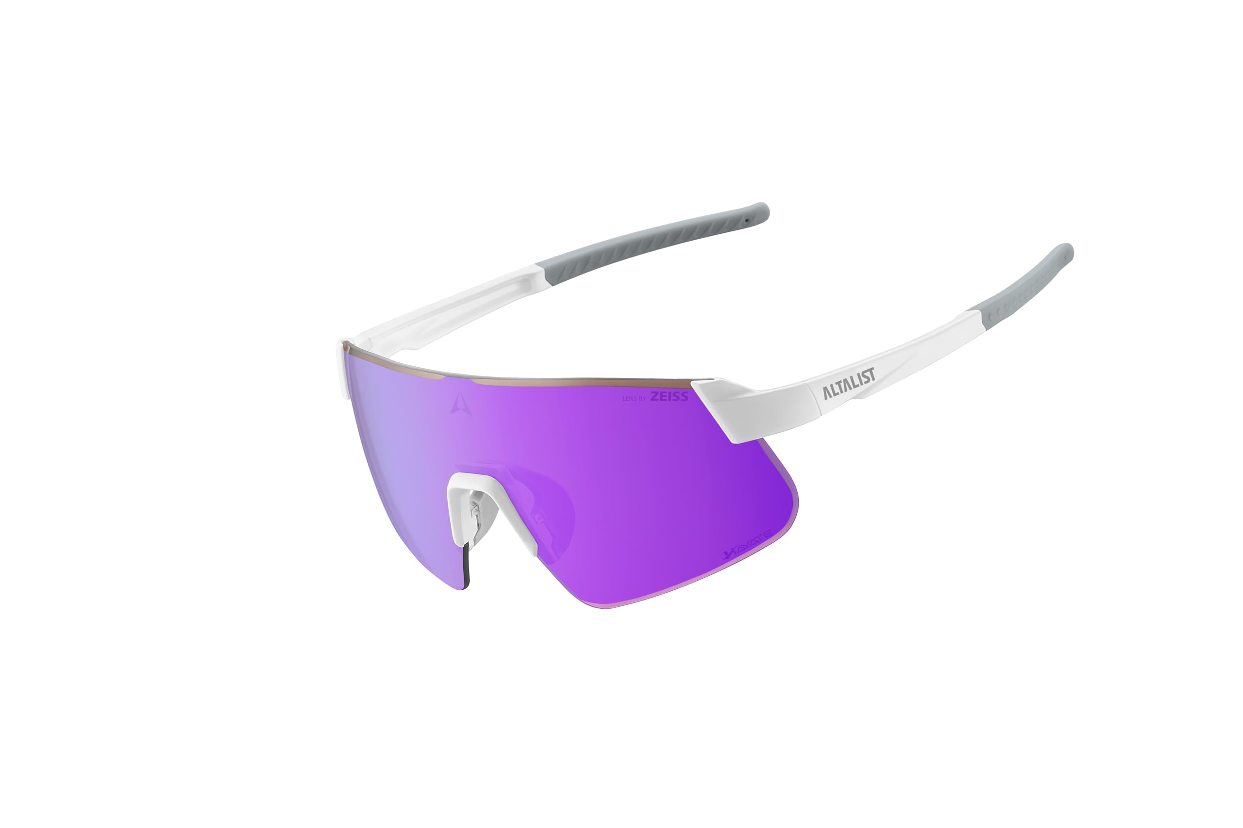Rakuten - [ALTALIST] アルタリスト HAYATE R2(ハヤテ アールツー) Lens by ZEISS(ツァイス) (Glossy White Temple Violet Mirror Lens（ZEISS）)