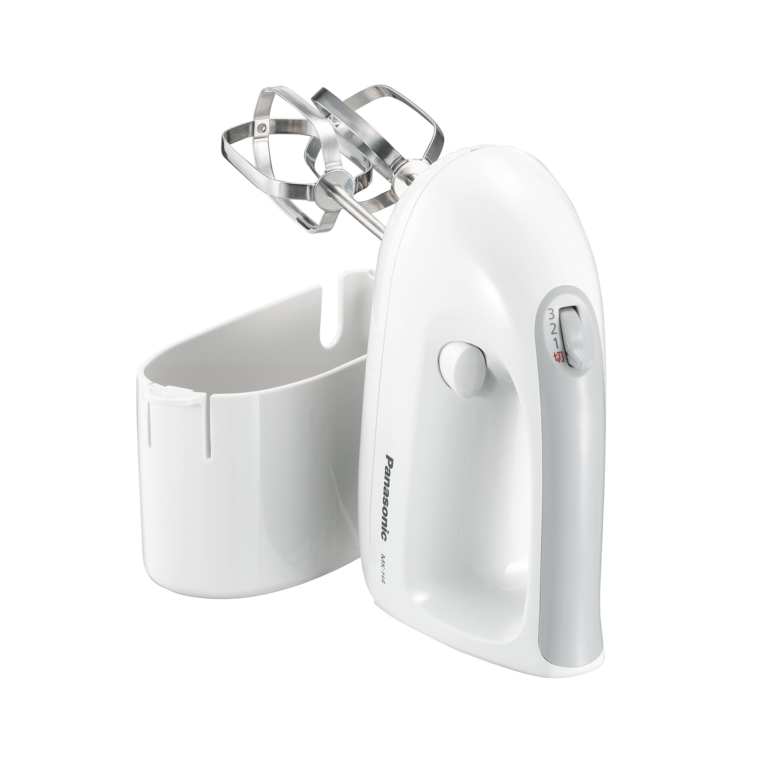 Rakuten - パナソニック ハンドミキサー 泡立て器 速度3段切り替え機能 ホワイト MK-H4-W