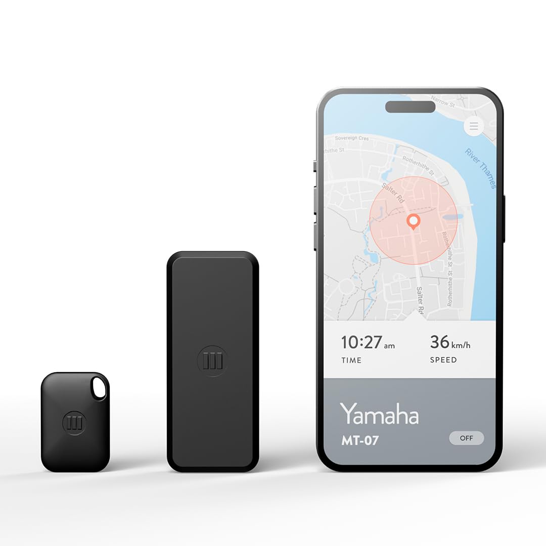 Monimoto 9 モニモト バイク用 盗難防止スマート トラッカー、超小型リアルタイムgps発信機、電話とメッセージのアラーム、SIMカード付き（日本全国対応） セキュリティシステム Motorbike Security Syste