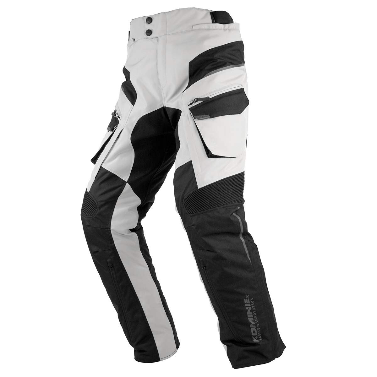 Rakuten - [KOMINE] バイク用 プロテクトフルイヤーパンツ PK-929 オールシーズン 透湿防水 プロテクター CE企画 07-929 Light Grey XL