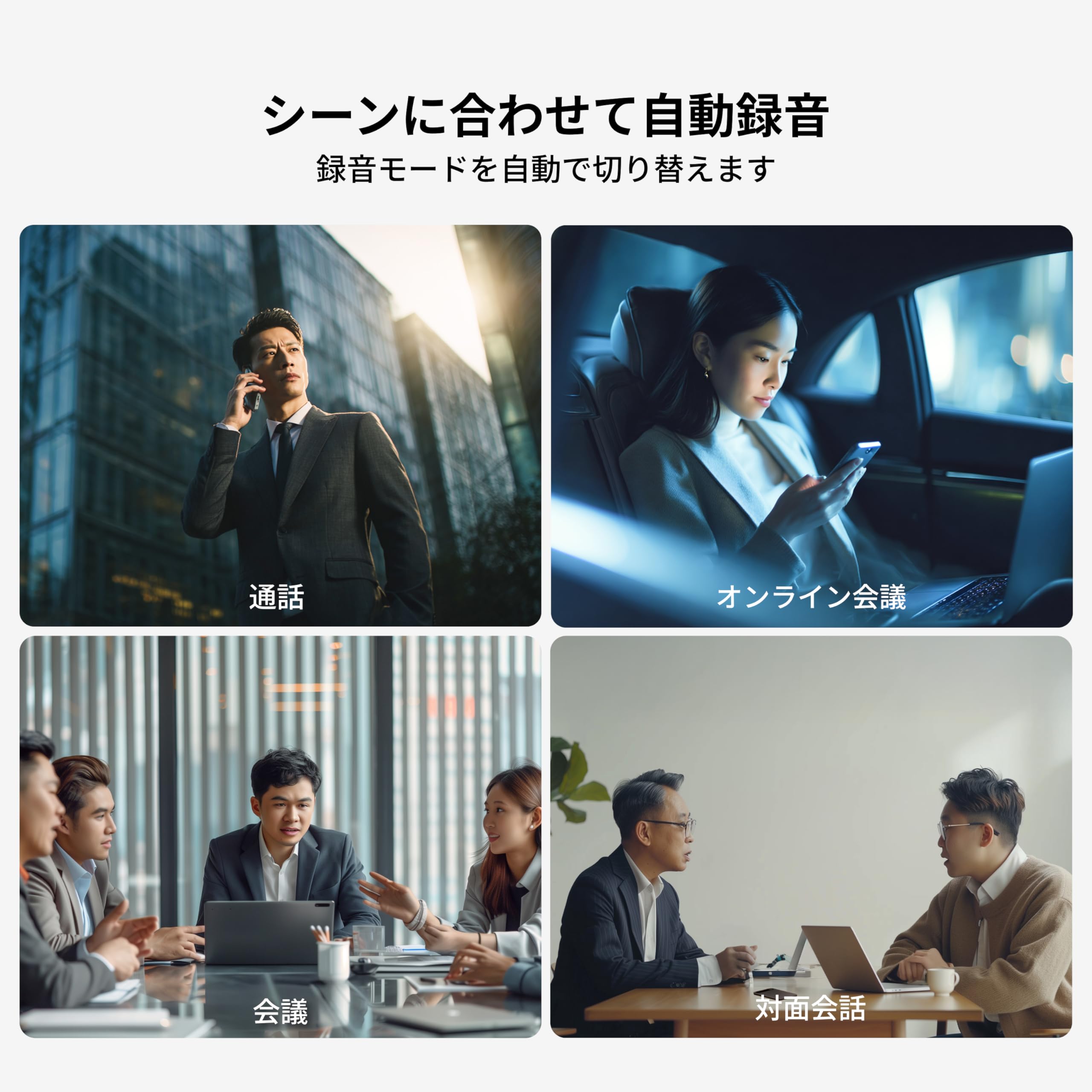 Comulytic Note Pro AIボイスレコーダー |AI文字起こし 無料・無制限|基本AI要約 無料|98%高精度|113言語対応|AI議事録自動作成|会議・通話・面接・商談録音|発言者識別|AIノイズキャンセル|Wi-Fi転送|アプリ連動|最大