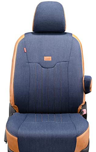 Rakuten - クラッツィオ シートカバー 全席セット タント/タントカスタム/タントファンクロス LA650S / LA660S R4(2022)/10・ Clazzio ジーンズ キャメル×ブルー ED-6522【19EDA6522BE】