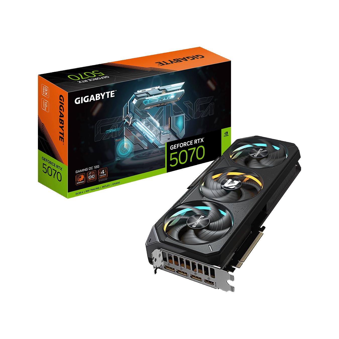 GIGABYTE NVIDIA Geforce RTX5070 搭載 グラフィックボード GDDR7 12GB ギガバイト GV-N5070GAMING OC-12GD
