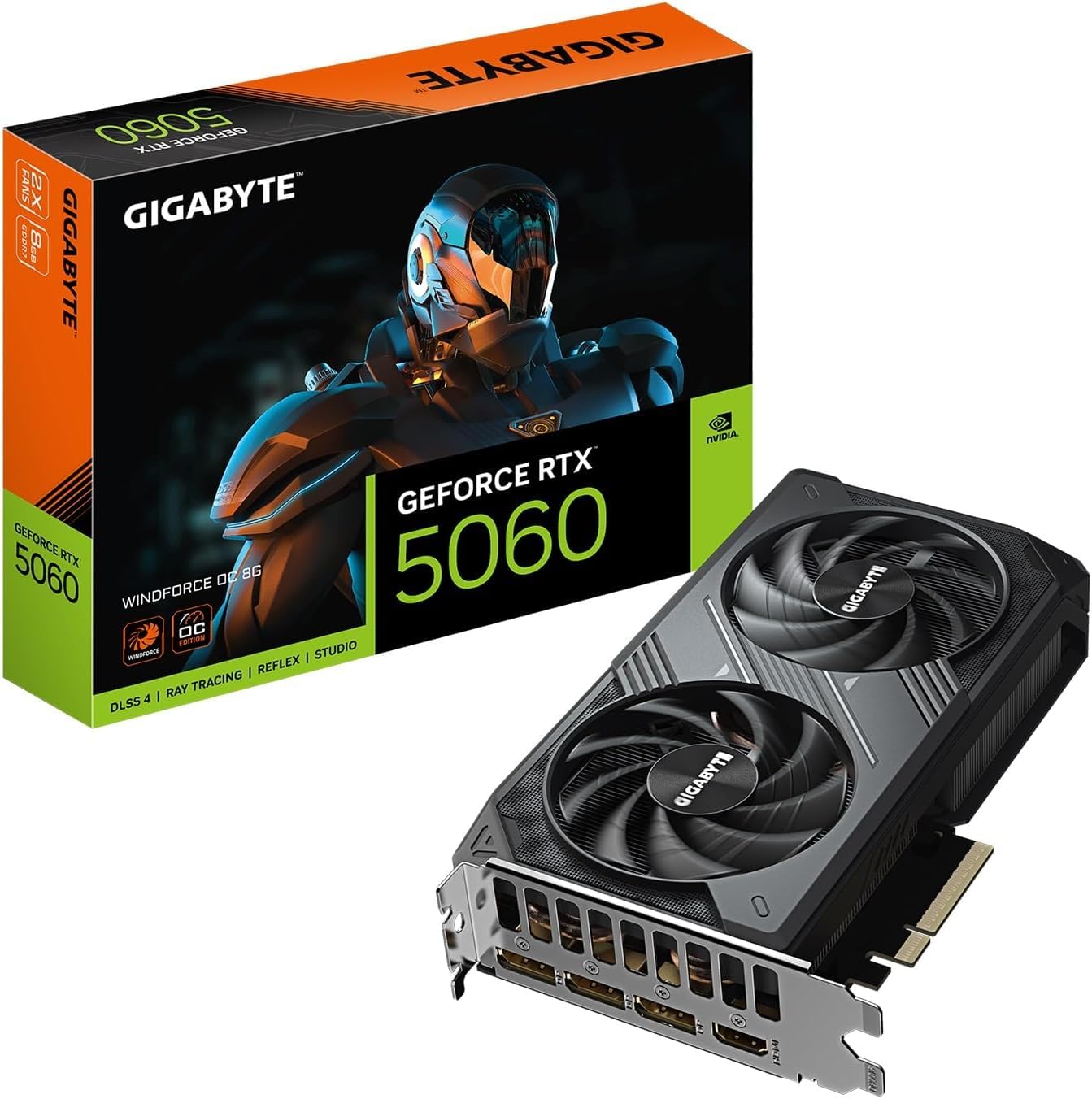 GIGABYTE NVIDIA Geforce RTX5060 搭載 グラフィックボード GDDR7 8GB ギガバイト  GV-N5060WF2OC-8GD