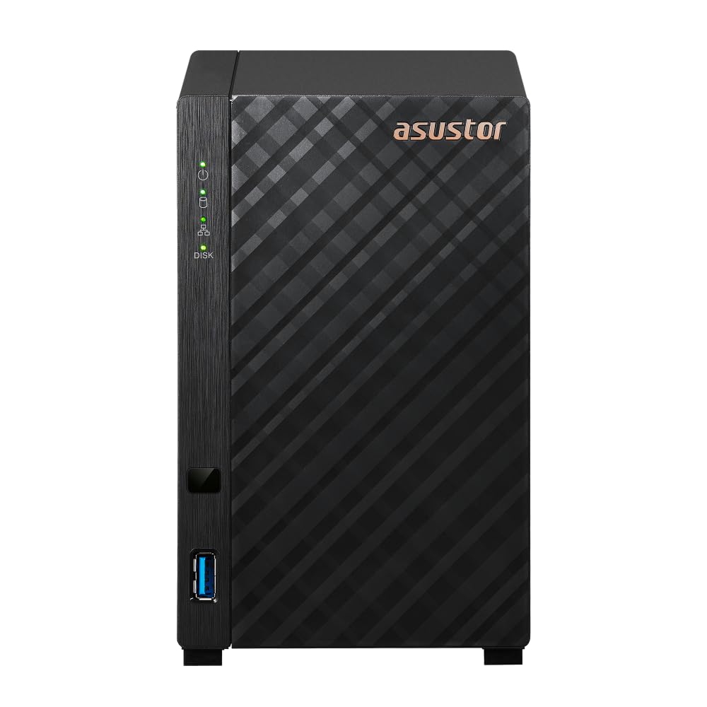 ASUSTOR ASUS子会社 NAS キット 2ベイ Drivestor 2 Gen 2 AS1202T クアッドコア CPU搭載 2.5GbEポート DDR4 1GBメモリ搭載 メーカー3年保証 国内正規代理店品