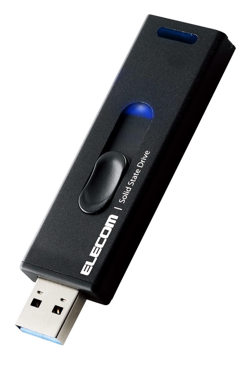 エレコム SSD 外付け 500GB USB3.2(Gen2) 読込速度500MB/秒 アルミ筐体 スライド式 キャップレス 【PS5/PS4/テレビ録画 対応】 ブラック ESD-EMA0500GBK
