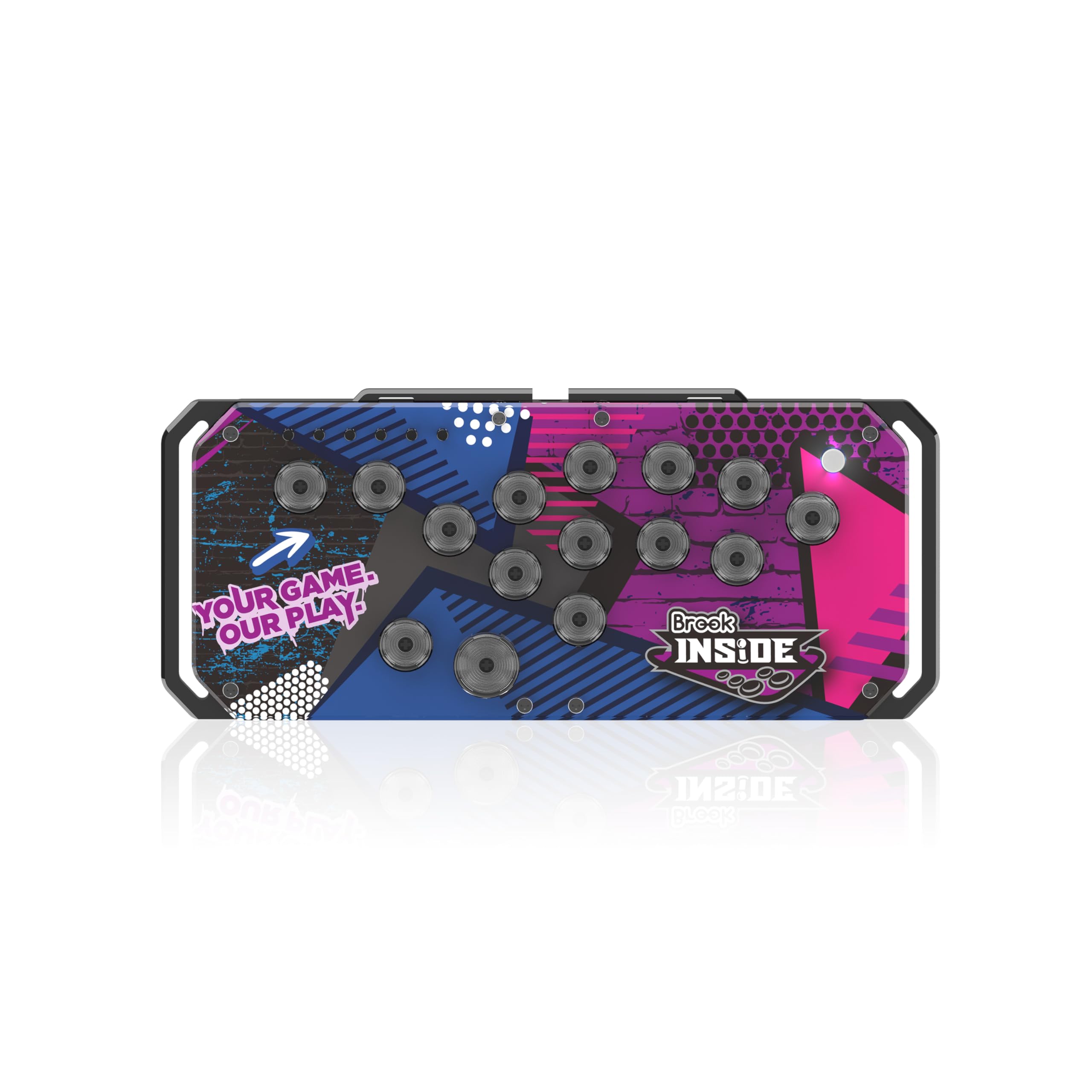 Brook Fighter Starburst 2026年版 台湾製 (MIT) レバーレス アケコン コントローラー 全ボタン型 PS5 PS4 Xbox NS NS2 PC 16キー 短いキーストローク 軽量 格闘ゲーム RGB-LED 日本語説明書