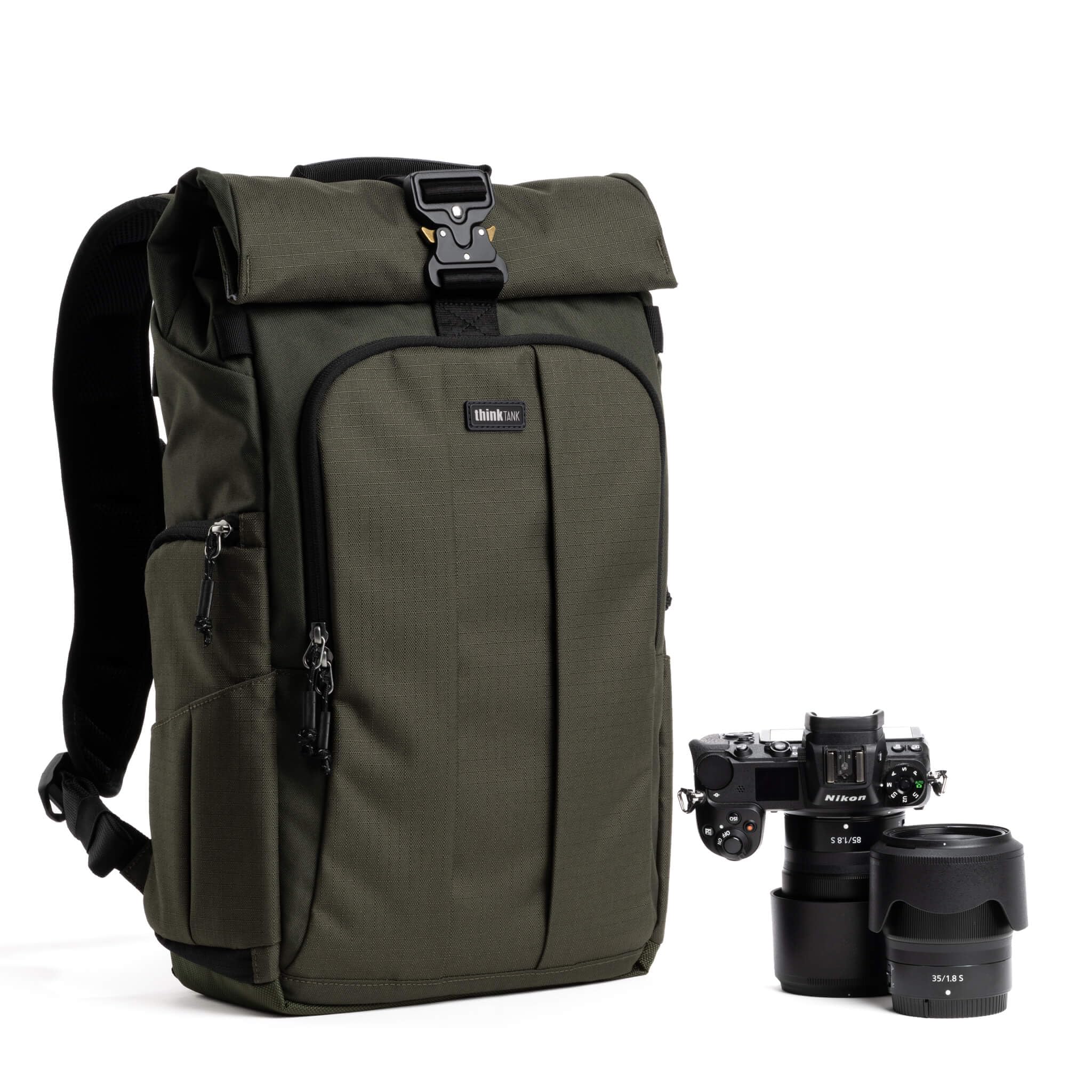 Rakuten - [シンクタンクフォト] 【国内正規品】 thinkTANKphoto フォーカスポイント 22L グリーンウェイ 0001598 Think Tank FocusPoint 22L ロールトップカメラバックパック