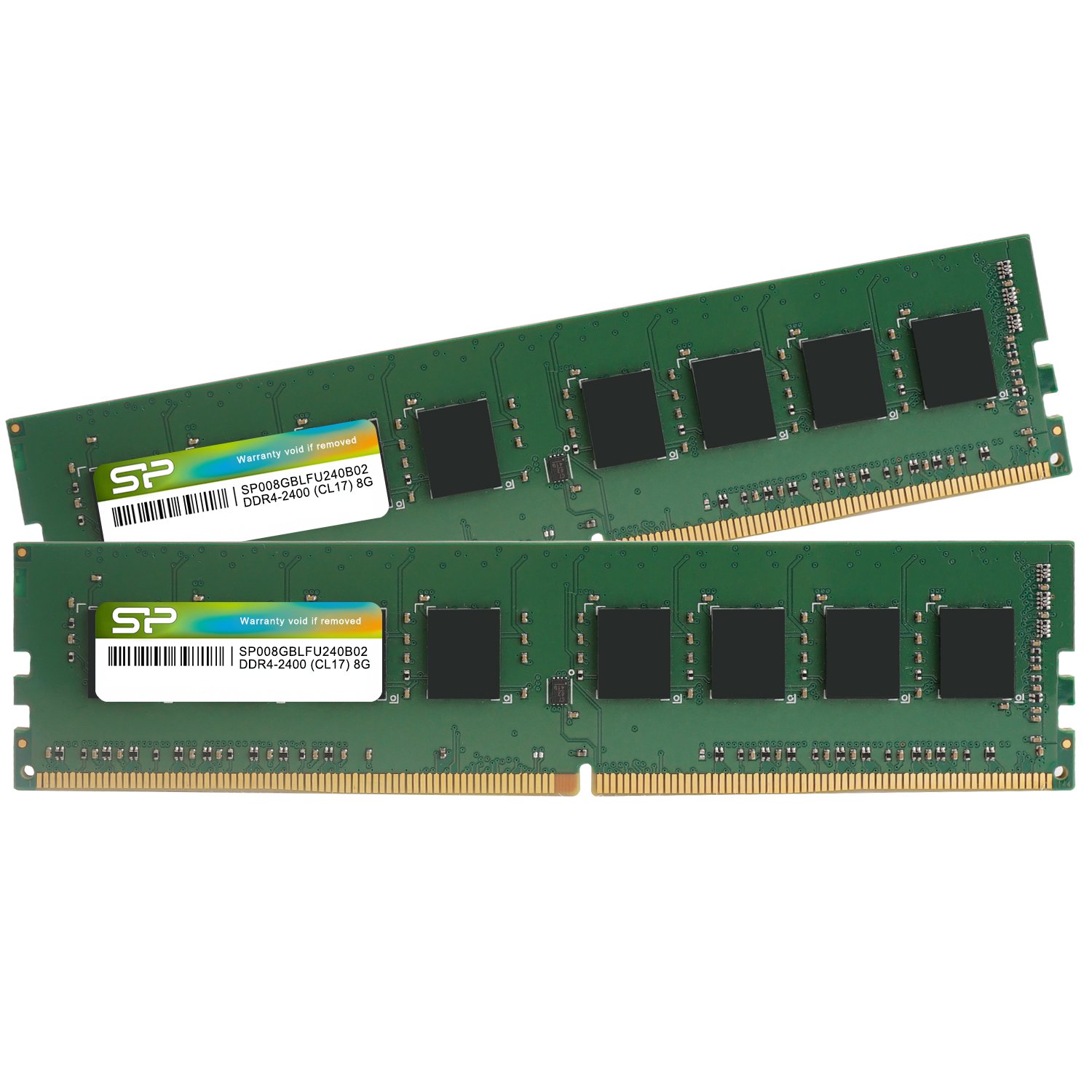 シリコンパワー デスクトップPC用メモリ DDR4-2400(PC4-19200) 8GB×2枚 288Pin 1.2V CL17 SP016GBLFU240B22