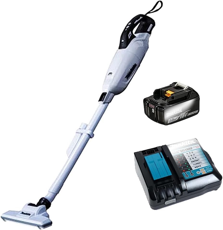 18V充電式クリーナ CL284FDRFW バッテリBL1830B・充電器DC18RF付 (スノーホワイト) メーカー国内正規品 SHIBASHO （柴商アクセサリーバッグ付）