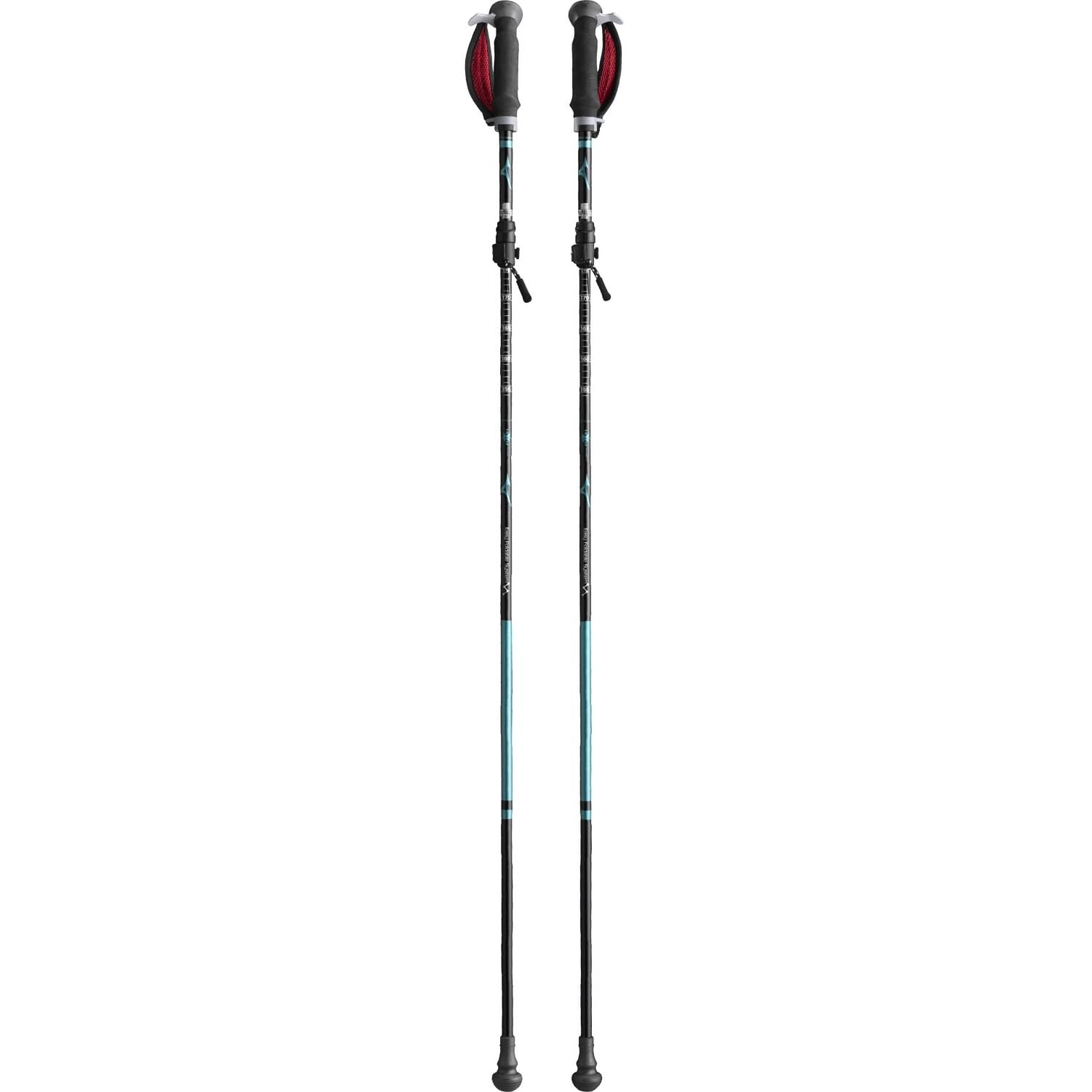 Rakuten - MIZUNO(ミズノ) ノルディック・ウォーク 4段折りたたみウォーキングポールLITE 2本1組 ユニセックス ターコイズ C3JTPB10